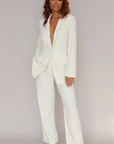 Tan Relaxed Oversized Blazer Set