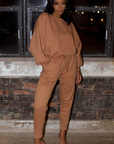 So Chic Sweatpants Set (Camel)