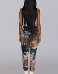 VENUS I TIE DYE JOGGERS (TAN MIX)