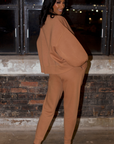 So Chic Sweatpants Set (Camel)