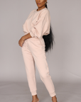 So Chic Sweatpants Set (Pastel Pink)