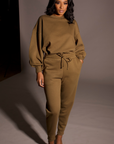 So Chic Sweatpants Set (Olive)